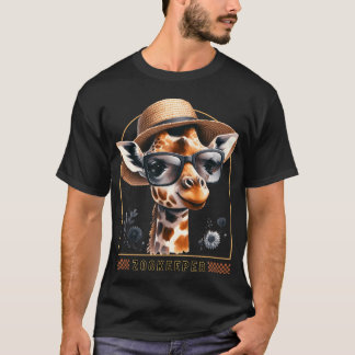 Dierenverzorger Giraffe Safari Zoo Dierenverzorger T-shirt