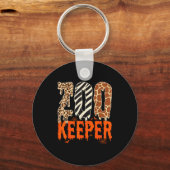 Dierenverzorger Grappige Halloween Kostuum Dierenp Sleutelhanger (Voorkant)