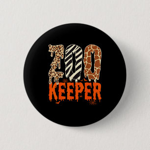 Dierenverzorger Grappige Halloween Kostuum Dierent Ronde Button 5,7 Cm