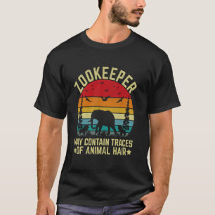 Dierenverzorger Kan sporen van dierlijk haar bevat T-shirt