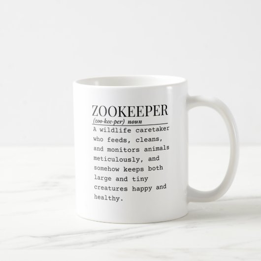 Dierenverzorger Koffiemok (Rechts)