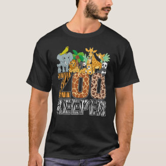 Dierenverzorger Kostuum Zebra Wilde Print Afrikaan T-shirt