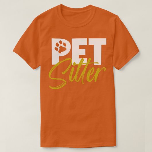 Dierenverzorger Pet sitter T-shirt (Design voorkant)
