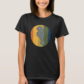 Dierenverzorger Retro Lamantijn Zeekoe Oude Lamant T-shirt