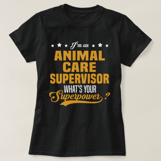 dierenverzorger t-shirt (Design voorkant)