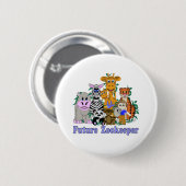 Dierenverzorger van de Toekomst Ronde Button 5,7 Cm (Voorkant /achterkant)
