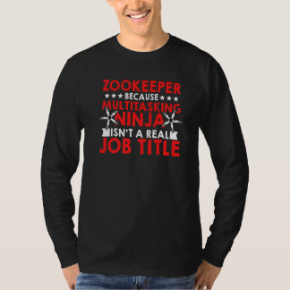 Dierenverzorger Vanwege Multi Tasking Ninja Dieren T-shirt
