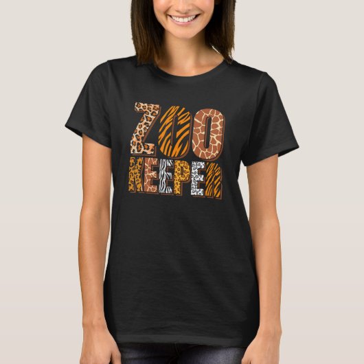 Dierenverzorger Zoo Keeper Zoologist T-shirt (Voorkant)