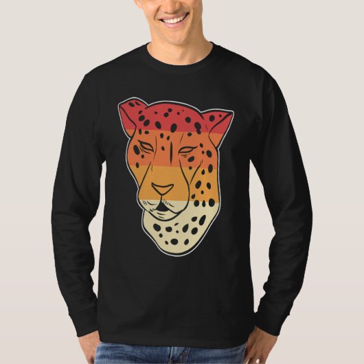 Dierenverzorgers van Cheetah Face T-shirt (Voorkant)