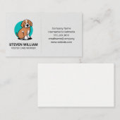 Dierenverzorging | Asiel | Logo van een schattige  Visitekaartje (Voorkant / Achterkant)