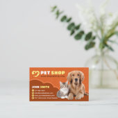 Dierenverzorging, Dierenarts, Dierenarts, Dierenkl Visitekaartje (Staand voorkant)