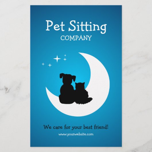 Dierenverzorging / Dierenoppas / Dierenasiel Flyer (Voorkant)
