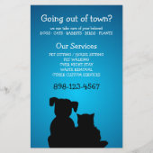 Dierenverzorging / Dierenoppas / Dierenasiel Flyer (Achterkant)