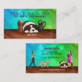 Dierenverzorging en hond-Visitekaartjes Visitekaartje (Voorkant / Achterkant)