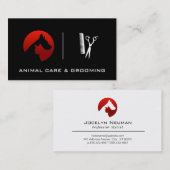 Dierenverzorging en verzorging | Huisdieren Visitekaartje (Voorkant / Achterkant)