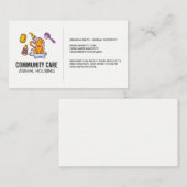 Dierenverzorging | Hond in zeepwater Visitekaartje (Voorkant / Achterkant)