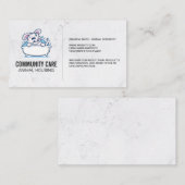 dierenverzorging | hondenwas visitekaartje (Voorkant / Achterkant)