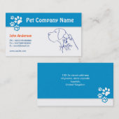 Dierenverzorging Huisdier veterinair of verzorgend Visitekaartje (Voorkant / Achterkant)