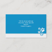 Dierenverzorging Huisdier veterinair of verzorgend Visitekaartje (Achterkant)