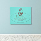 Dierenverzorging - Logo met omloopdoek Canvas Afdruk (Insitu (Houten vloer))