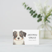 dierenverzorging met Schattige hondenontwerp Visitekaartje (Staand voorkant)