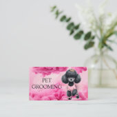 Dierenverzorging Pet Grooming Spa Salon Puppy Visitekaartje (Staand voorkant)