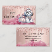 Dierenverzorging Pet Grooming Spa Salon Puppy Visitekaartje (Voorkant / Achterkant)