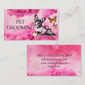 Dierenverzorging Pet Grooming Spa Salon Puppy Visitekaartje (Voorkant / Achterkant)