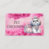 Dierenverzorging Pet Grooming Spa Salon Puppy Visitekaartje (Voorkant)