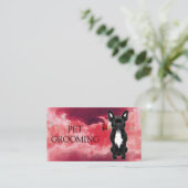 Dierenverzorging Pet Grooming Spa Salon Puppy Visitekaartje (Staand voorkant)