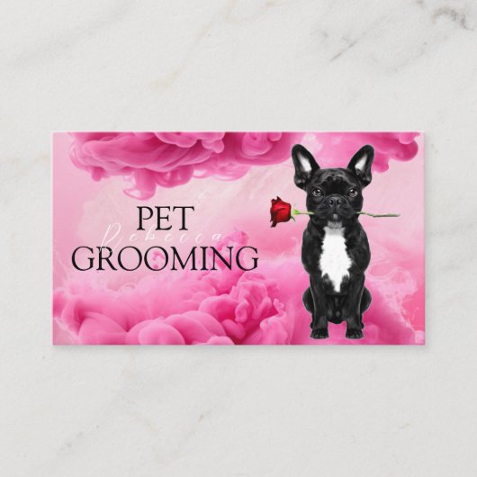 Dierenverzorging Pet Grooming Spa Salon Puppy Visitekaartje (Voorkant)