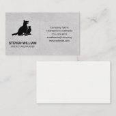 dierenverzorging | schuilplaats | Hondenkat Logo Visitekaartje (Voorkant / Achterkant)