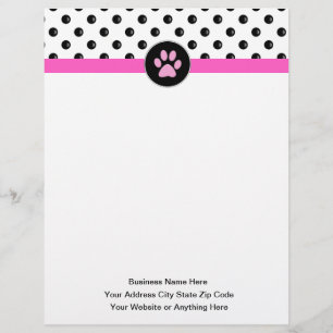 Dierenverzorging Thema Trendy Letterhead Briefhoofd