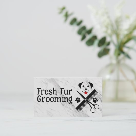 Dierenverzorging | Verzorgingsgereedschap voor het Visitekaartje (Staand voorkant)