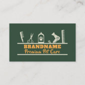 Dierenverzorging, verzorgingsservice visitekaartje (Voorkant)