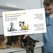 dierenverzorgingskliniek visitekaartje