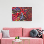 Dierenvesten van Franz Marc,  Cubistische kunst Canvas Afdruk (Insitu (Woonkamer))