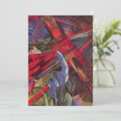 Dierenvesten van Franz Marc, Cubistische kunst Kaart (Staand voorkant)