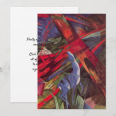 Dierenvesten van Franz Marc, Cubistische kunst Kaart (Voorkant / Achterkant)