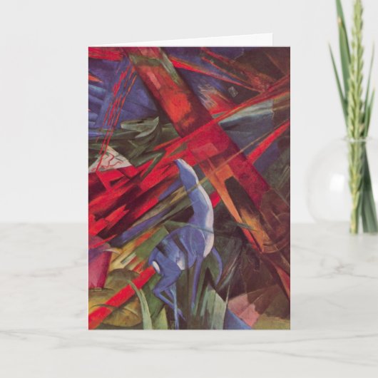 Dierenvesten van Franz Marc,  Cubistische kunst Kaart (Voorkant)