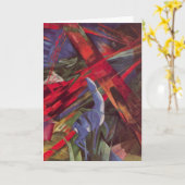 Dierenvesten van Franz Marc,  Cubistische kunst Kaart (Gele Bloem)