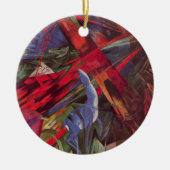 Dierenvesten van Franz Marc,  Cubistische kunst Keramisch Ornament (Voorkant)