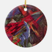 Dierenvesten van Franz Marc,  Cubistische kunst Keramisch Ornament (Achterkant)