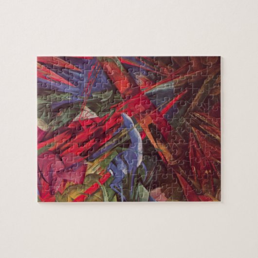 Dierenvesten van Franz Marc,  Cubistische kunst Legpuzzel (Horizontaal)