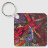 Dierenvesten van Franz Marc,  Cubistische kunst Sleutelhanger (Voorkant)