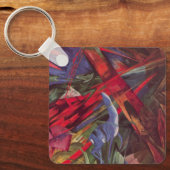 Dierenvesten van Franz Marc,  Cubistische kunst Sleutelhanger (Voorkant)