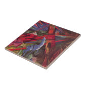 Dierenvesten van Franz Marc,  Cubistische kunst Tegeltje (Zijkant)