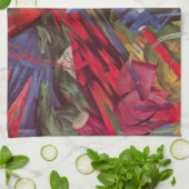 Dierenvesten van Franz Marc, Cubistische kunst Theedoek (Gevouwen)