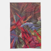 Dierenvesten van Franz Marc, Cubistische kunst Theedoek (Verticaal)