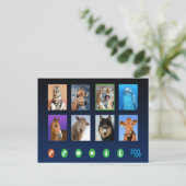 Dierenvideoconferentie Briefkaart (Staand voorkant)